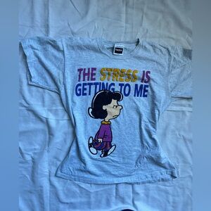 Vintage Lucy Peanuts Tultex Gray T-Shirt